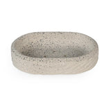 Textured Polyresin Soap Dish- Off White