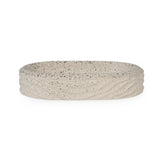 Textured Polyresin Soap Dish- Off White