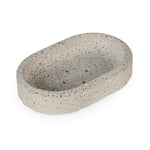 Textured Polyresin Soap Dish- Off White