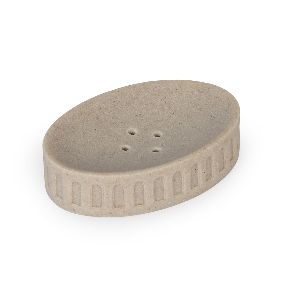 Arch Polyresin Soap Dish- Sand