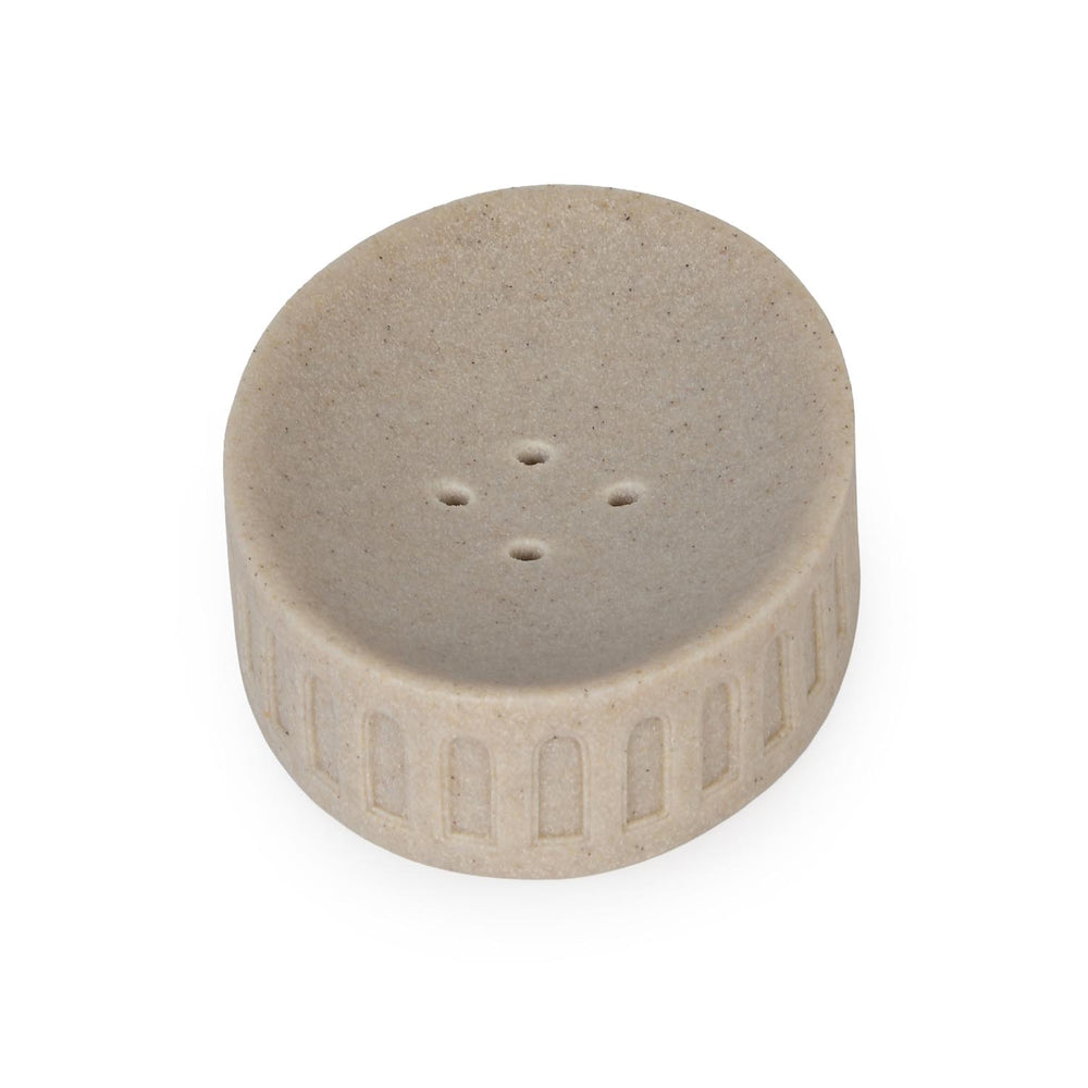 Arch Polyresin Soap Dish- Sand