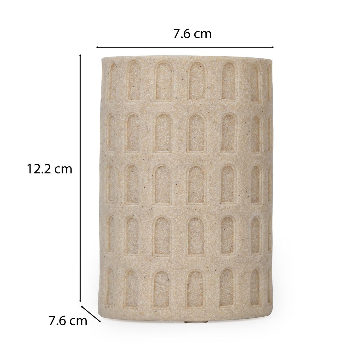 Arch Polyresin Tumbler- Sand