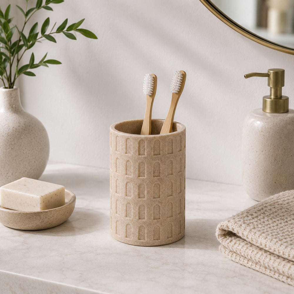 Arch Polyresin Tumbler- Sand