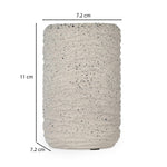Textured Polyresin Tumbler- Off White