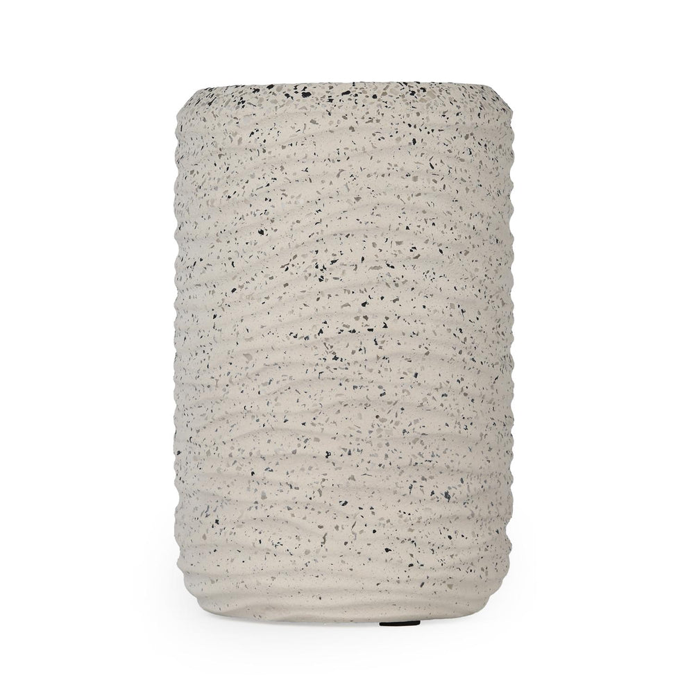 Textured Polyresin Tumbler- Off White