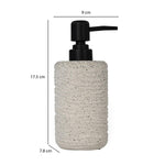 Textured Polyresin Soap Dispenser- Off White