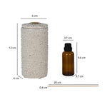 Textured Polyresin Reed Diffuser- Off White