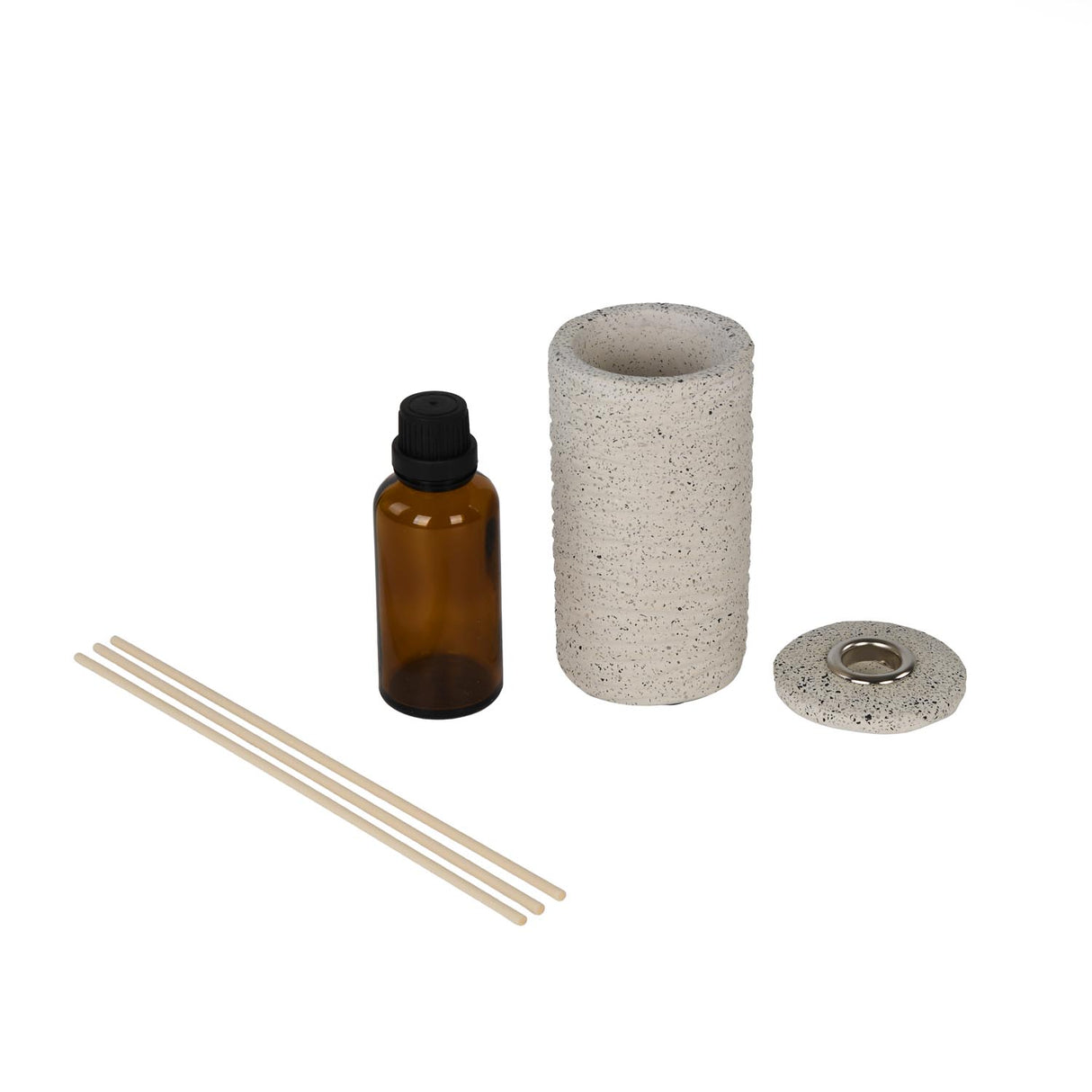 Textured Polyresin Reed Diffuser- Off White