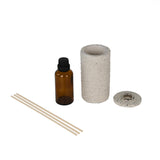 Textured Polyresin Reed Diffuser- Off White