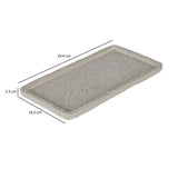 Textured Polyresin Tray- Off White
