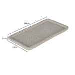 Textured Polyresin Tray- Off White