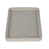 Textured Polyresin Tray- Off White