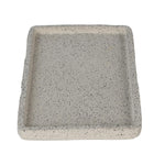 Textured Polyresin Tray- Off White