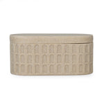 Arch Polyresin Storage Box- Sand
