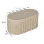 Arch Polyresin Storage Box- Sand