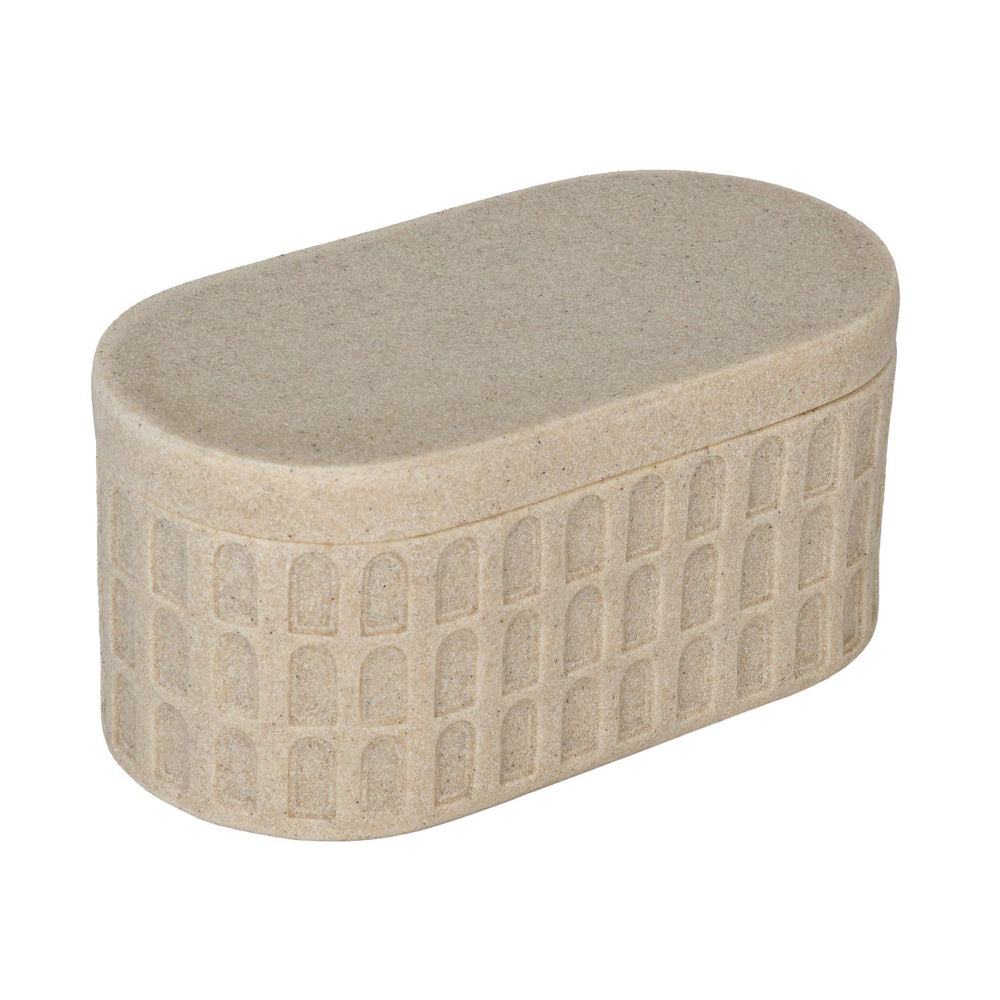 Arch Polyresin Storage Box- Sand