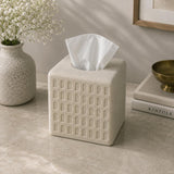 Arch Polyresin Tissue Box- Sand