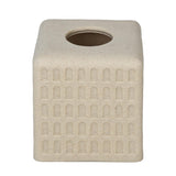 Arch Polyresin Tissue Box- Sand