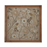 Embroidered Wall Art- Beige