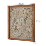 Embroidered Wall Art- Beige