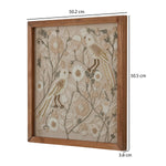 Embroidered Wall Art- Beige