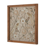 Embroidered Wall Art- Beige