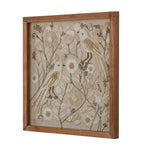 Embroidered Wall Art- Beige