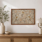 Embroidered Wall Art- Beige