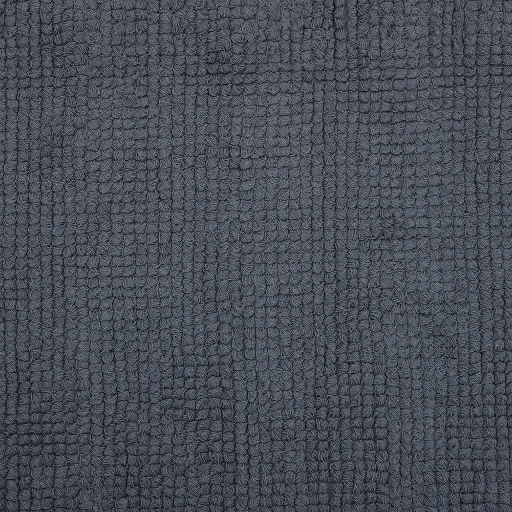 Popcorn Weave Cotton 120 x 180 cm Rug- Grey