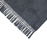 Popcorn Weave Cotton 120 x 180 cm Rug- Grey
