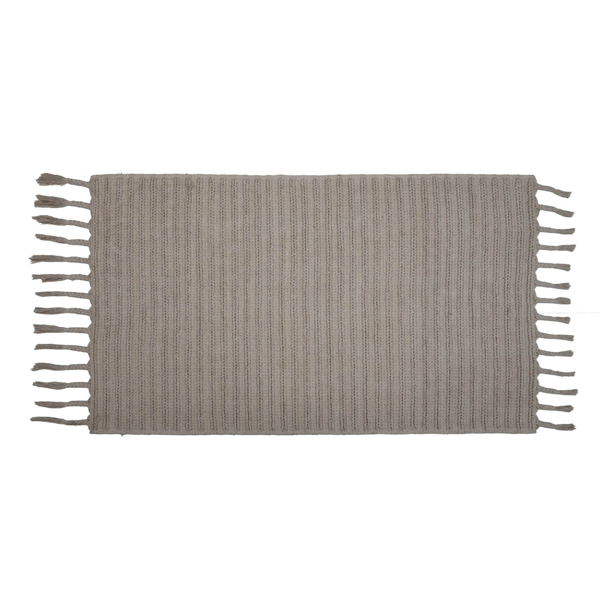 Braided Pattern Cotton 120 x 180 cm Rug- Cream