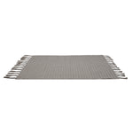 Braided Pattern Cotton 120 x 180 cm Rug- Cream