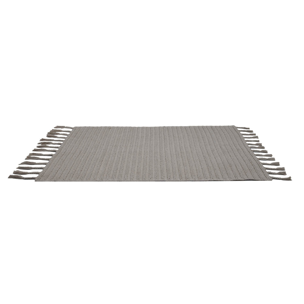Braided Pattern Cotton 120 x 180 cm Rug- Cream