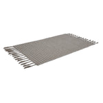 Braided Pattern Cotton 120 x 180 cm Rug- Cream