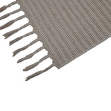Braided Pattern Cotton 120 x 180 cm Rug- Cream
