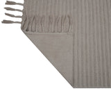 Braided Pattern Cotton 120 x 180 cm Rug- Cream