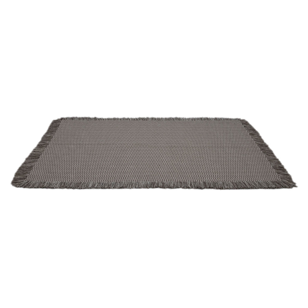 Mini Stripes Cotton 120 x 180 cm Rug- Brown