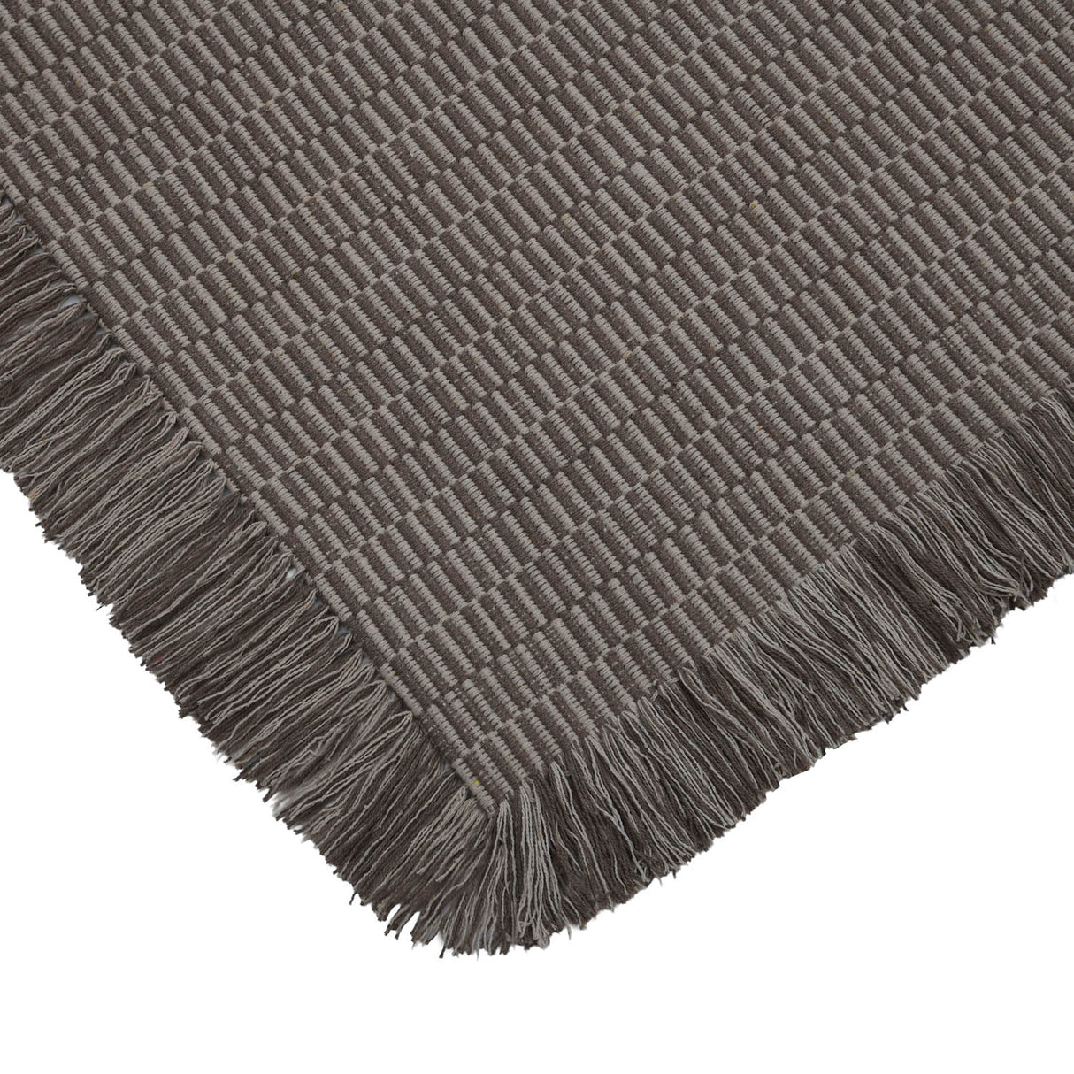 Mini Stripes Cotton 120 x 180 cm Rug- Brown