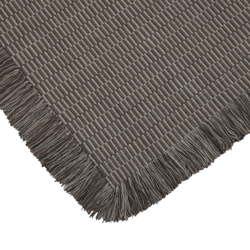 Mini Stripes Cotton 120 x 180 cm Rug- Brown