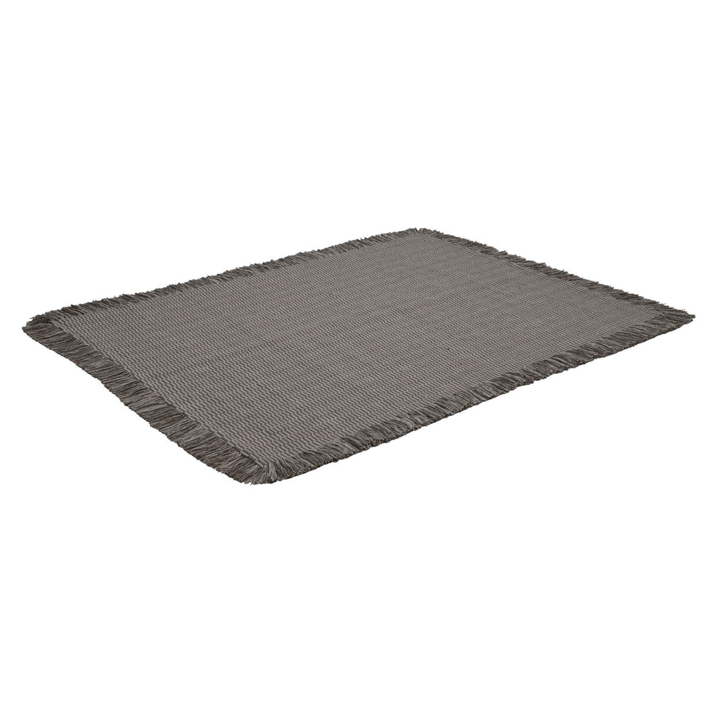 Mini Stripes Cotton 120 x 180 cm Rug- Brown