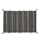 Zigzag Cotton 120 x 180 cm Rug- Black & White