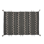 Zigzag Cotton 120 x 180 cm Rug- Black & White