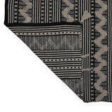 Zigzag Cotton 120 x 180 cm Rug- Black & White
