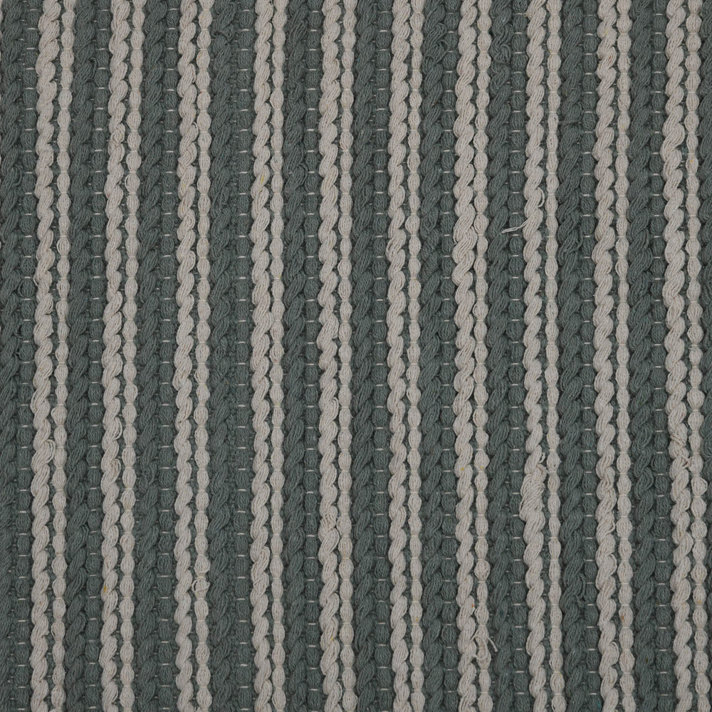 Dual Stripes Cotton 120 x 180 cm Rug- Green