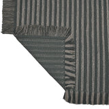 Dual Stripes Cotton 120 x 180 cm Rug- Green