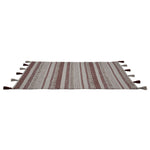 Stripes Cotton 120 x 180 cm Rug- Brown