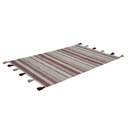 Stripes Cotton 120 x 180 cm Rug- Brown