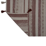 Stripes Cotton 120 x 180 cm Rug- Brown