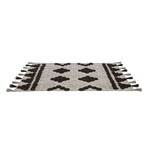 Rhombus Cotton 120 x 180 cm Rug- Beige & Brown