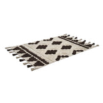 Rhombus Cotton 120 x 180 cm Rug- Beige & Brown
